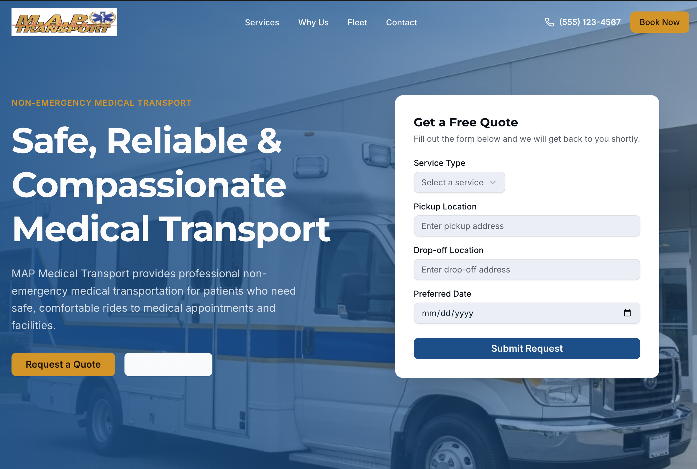Service Solution UI screenshot
